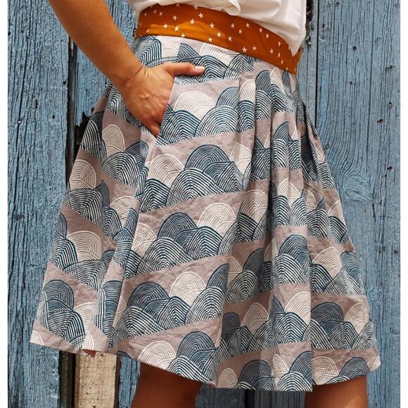 Canvas Imagined Landscapes Headlands Midnight Cotton + Steel Jen Hewett Fabric - Picture 2 of 9